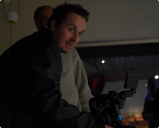 Jordan Scott Berns directing a scene for JSB Video